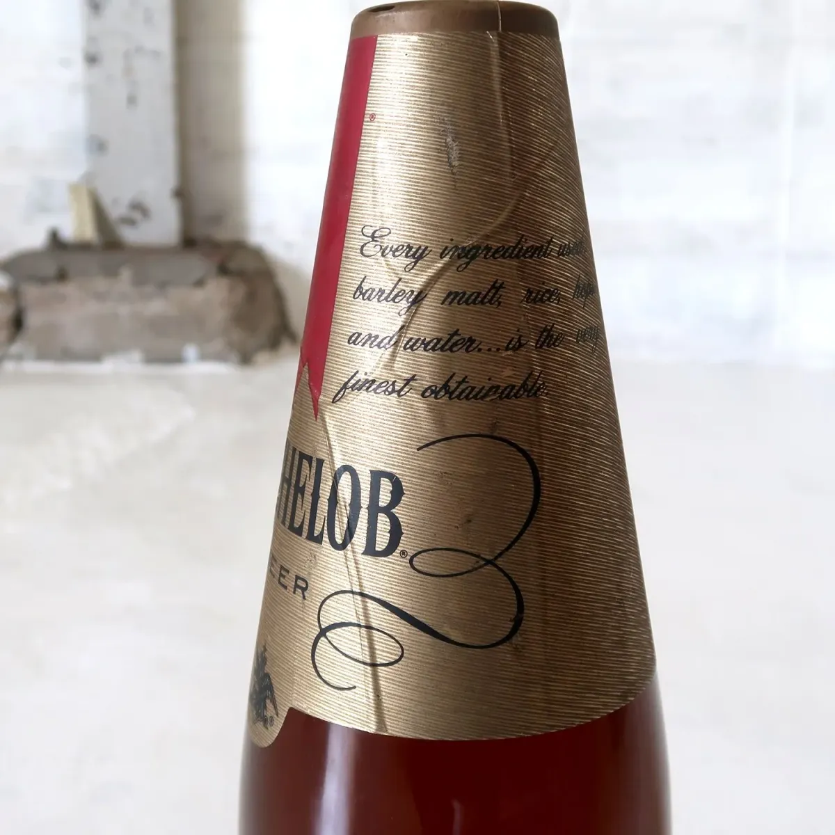 70's MICHELOB ビアボトル型ディスプレイ コインバンク