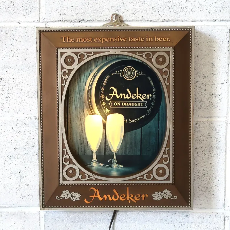 Andeker ビンテージ ライトサイン Pabst