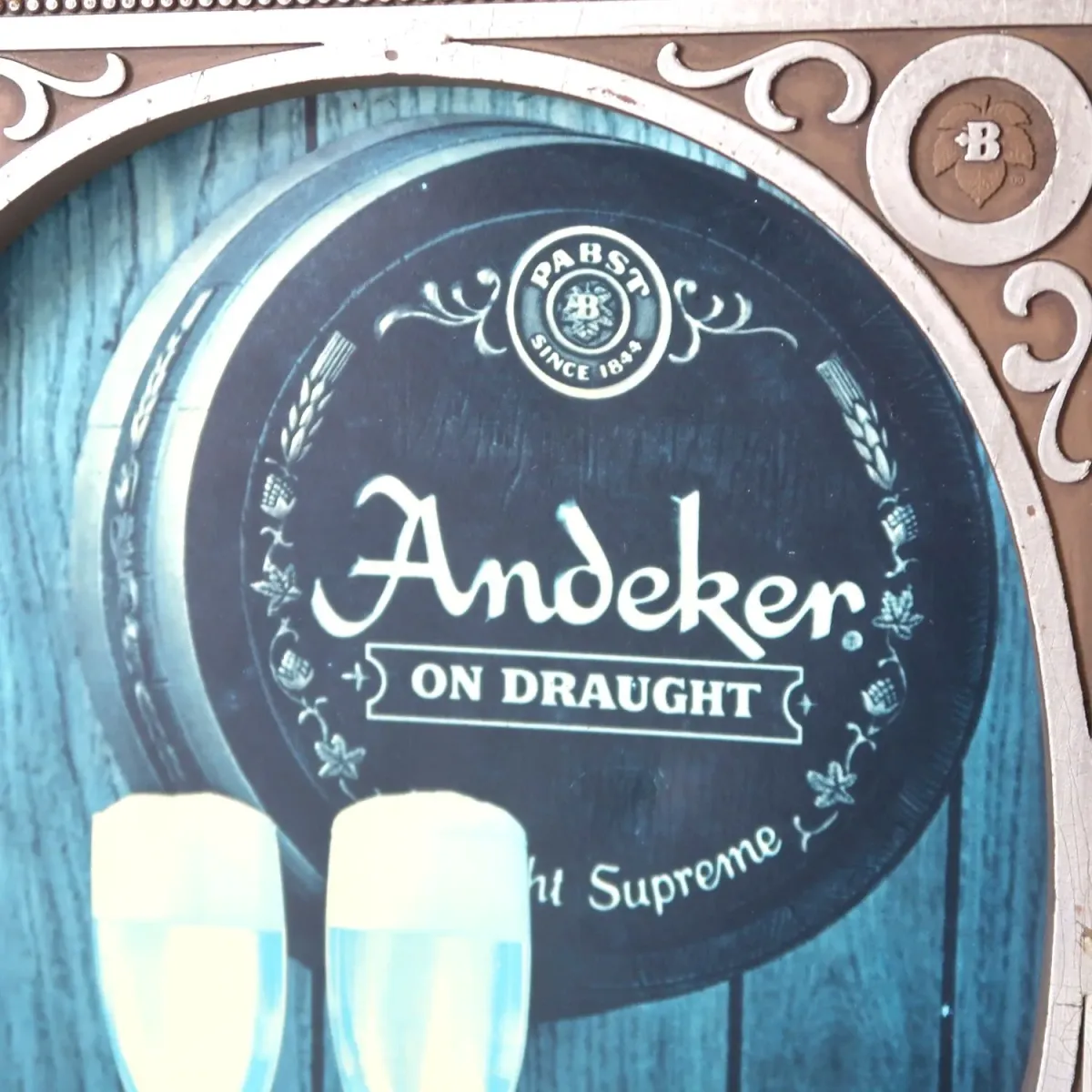 Andeker ビンテージ ライトサイン Pabst