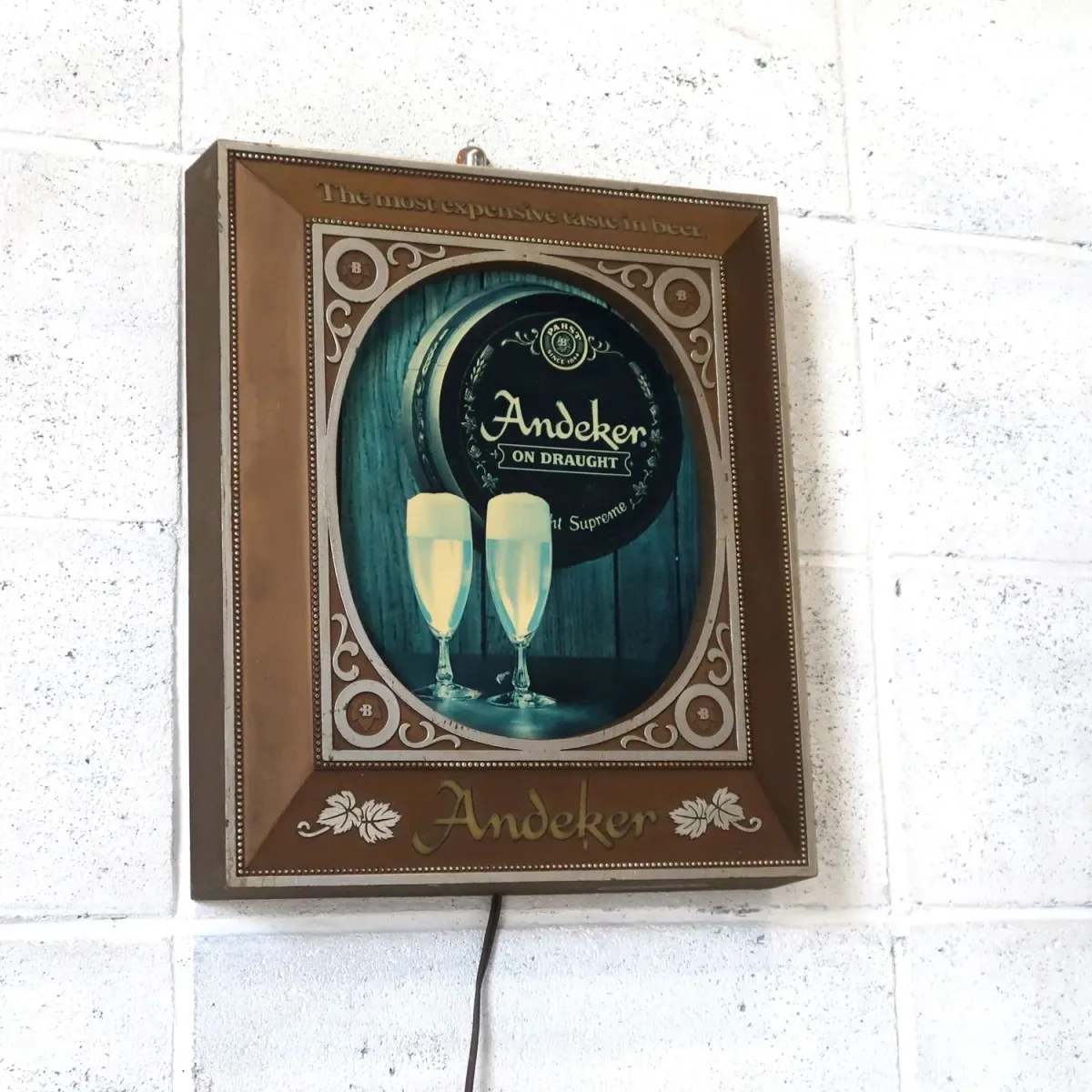 Andeker ビンテージ ライトサイン Pabst