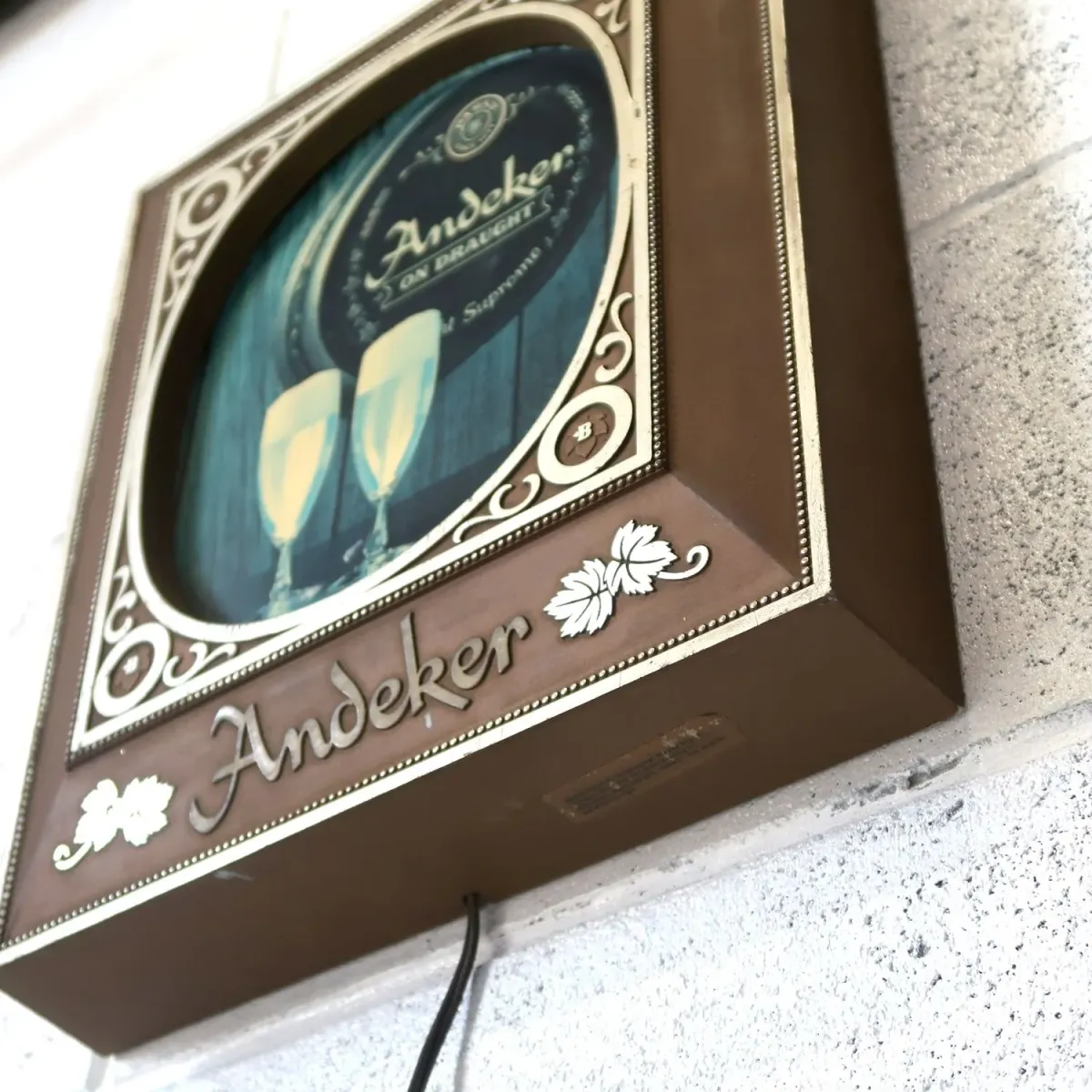 Andeker ビンテージ ライトサイン Pabst