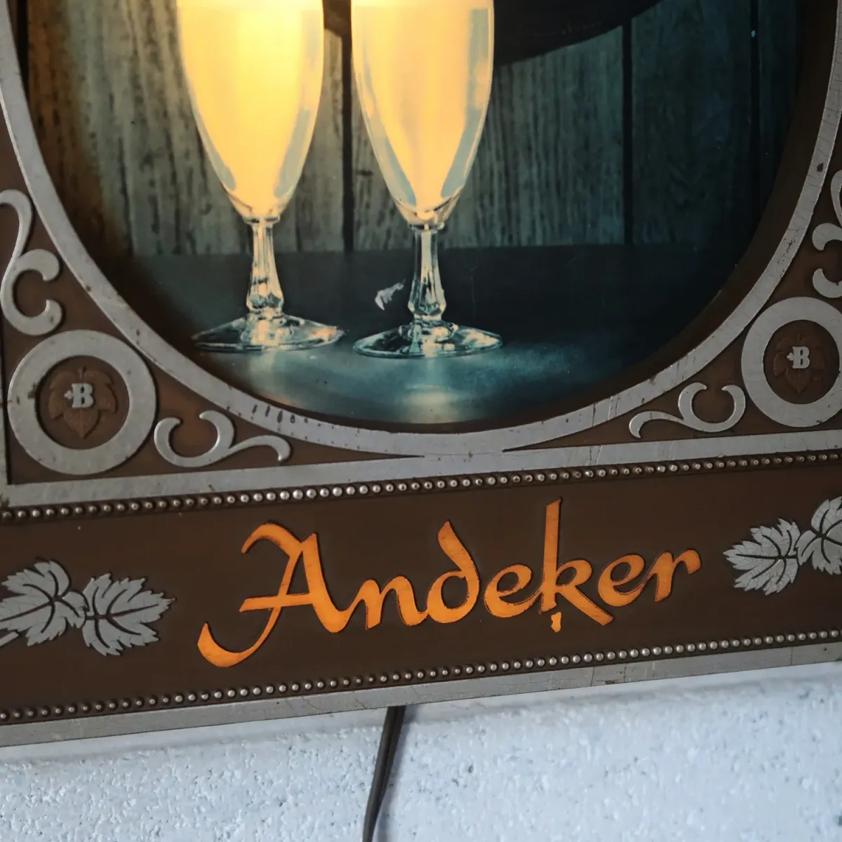 Andeker ビンテージ ライトサイン Pabst