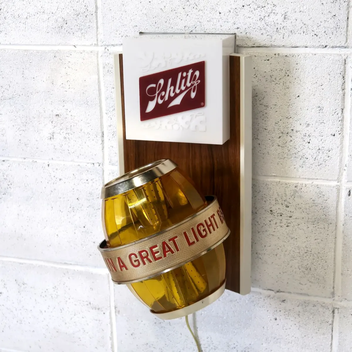Schlitz ビンテージ モーションライトサイン