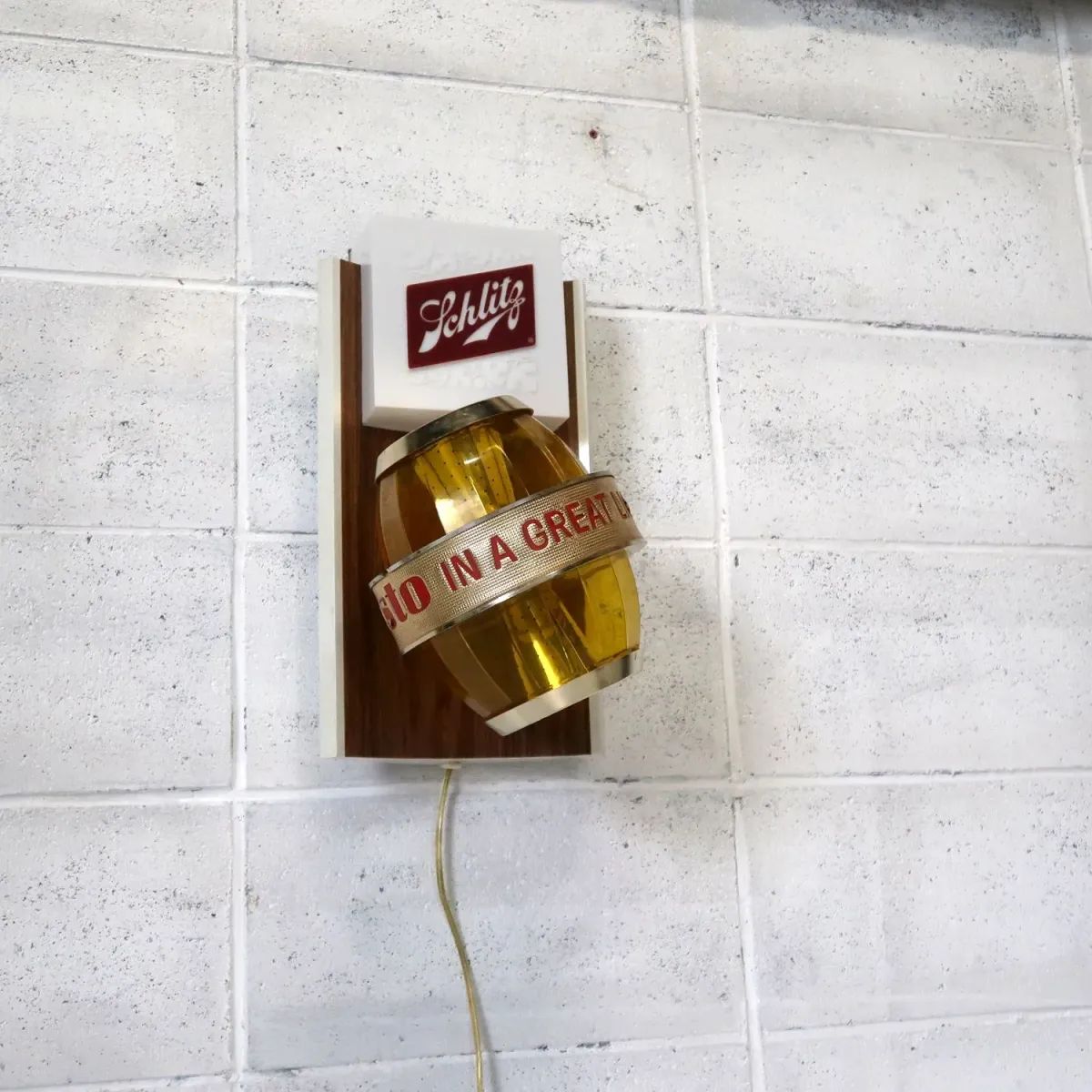 Schlitz ビンテージ モーションライトサイン