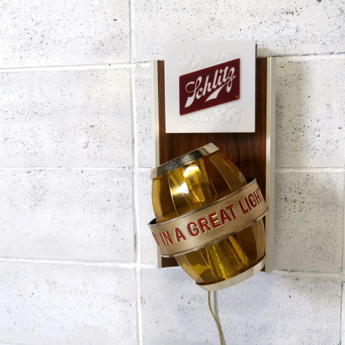 Schlitz ビンテージ モーションライトサイン