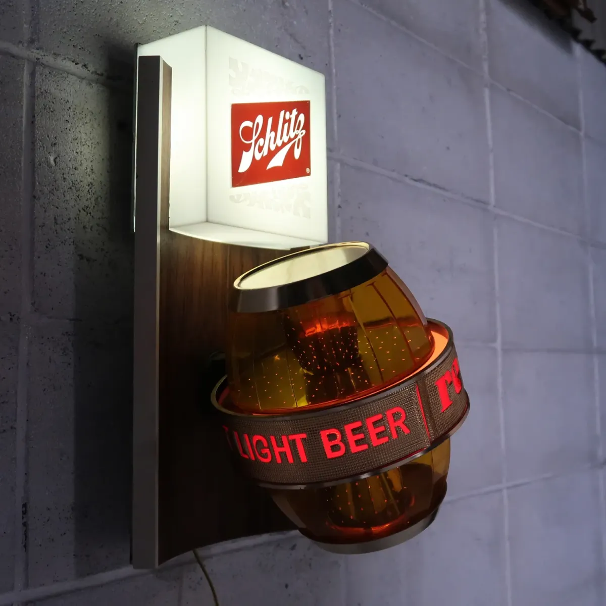 Schlitz ビンテージ モーションライトサイン