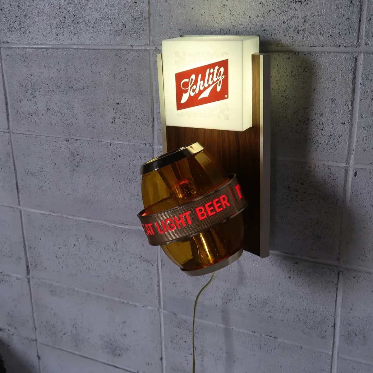 Schlitz ビンテージ モーションライトサイン