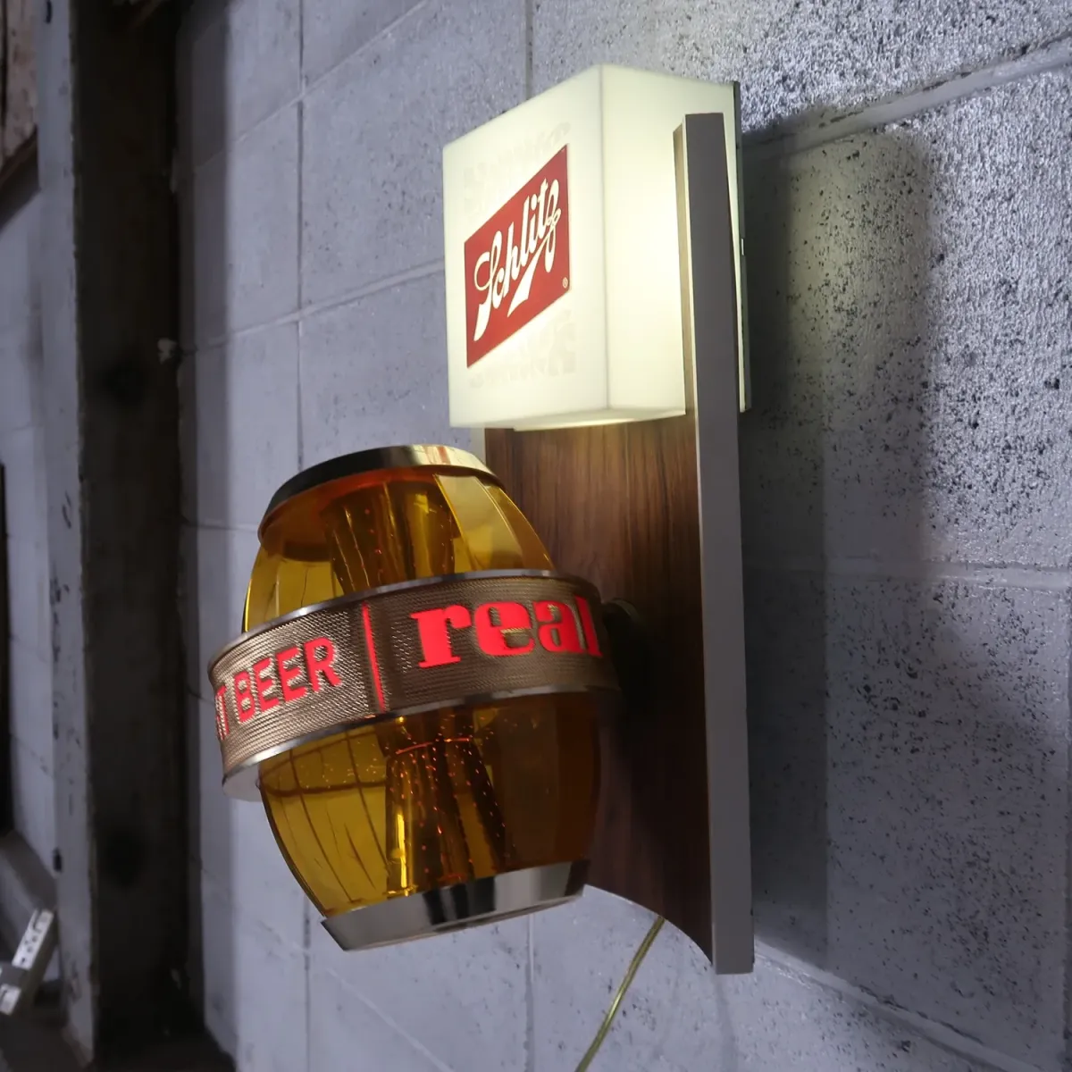 Schlitz ビンテージ モーションライトサイン