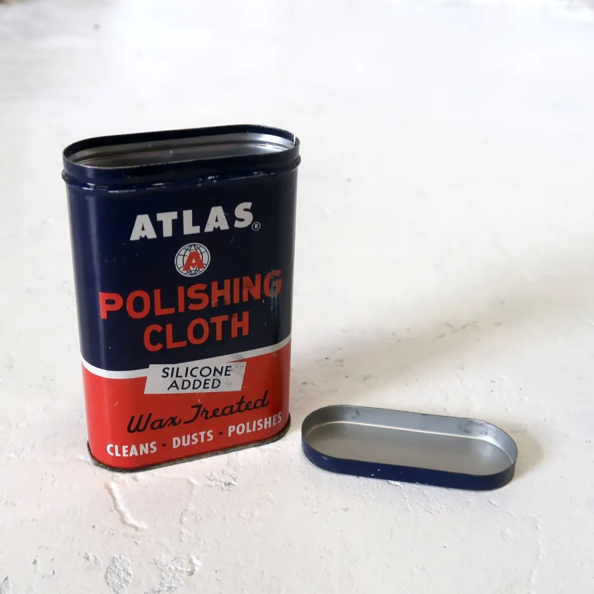 ATLAS ビンテージ ミニメタル缶