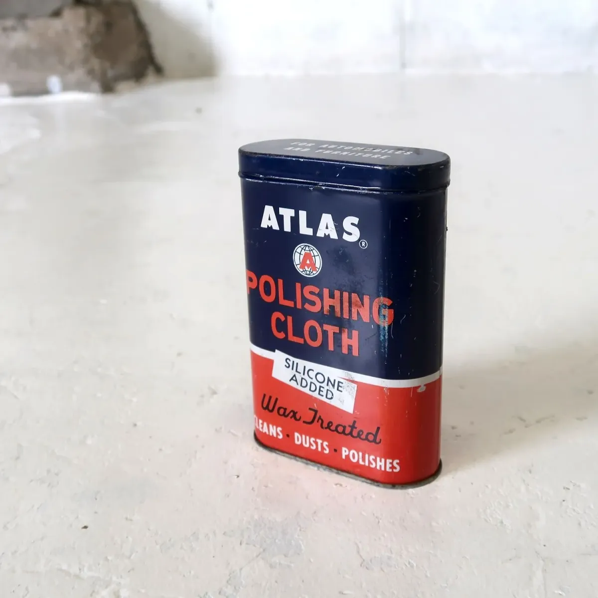 ATLAS ビンテージ ミニメタル缶