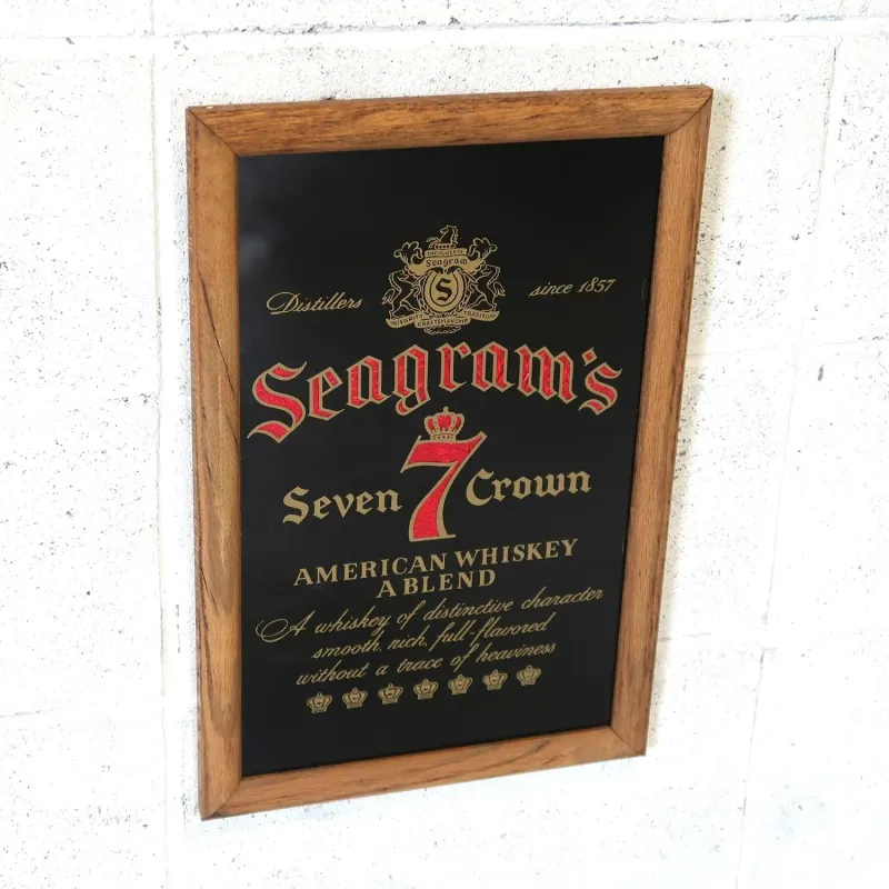 Seagram's ビンテージ パブミラー