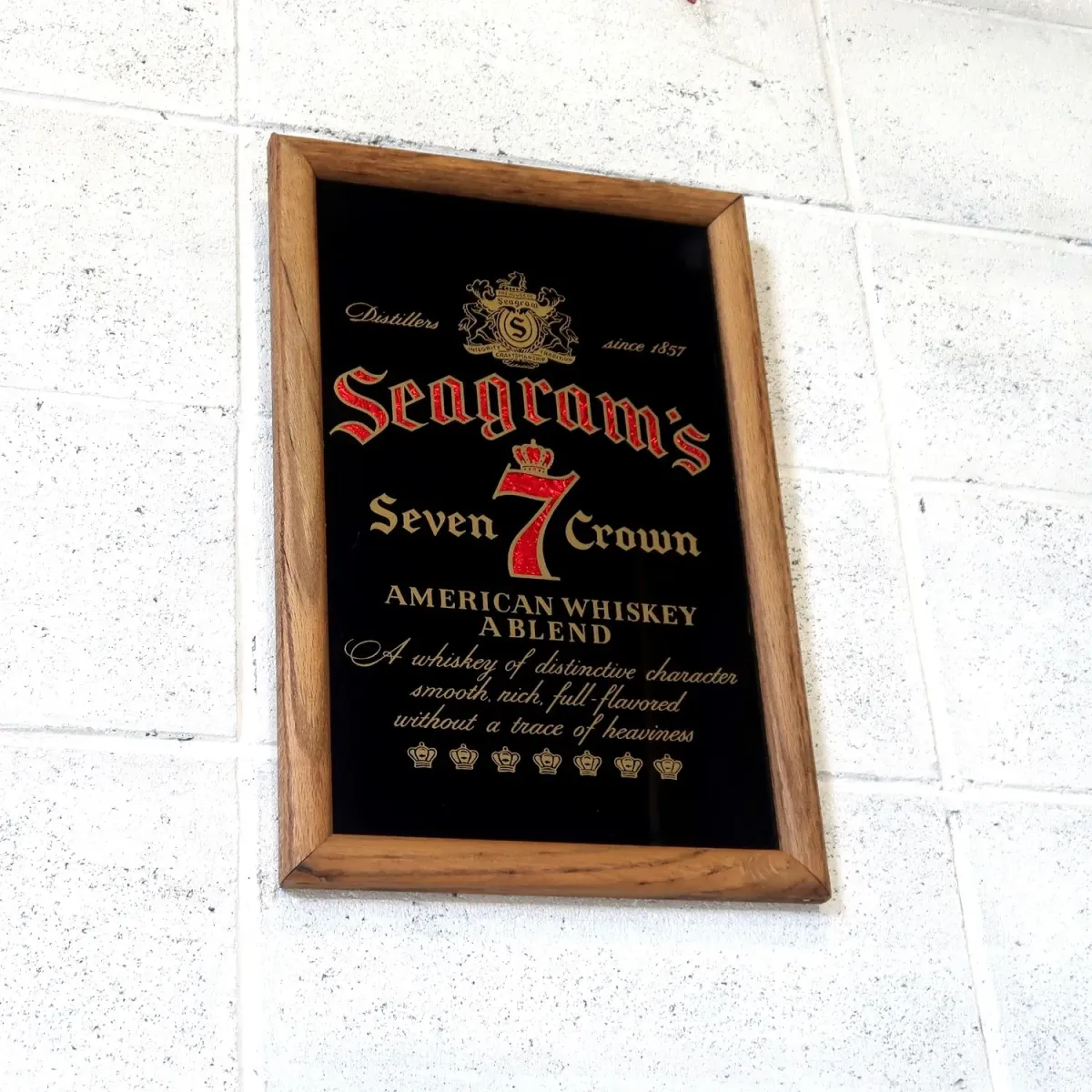 Seagram's ビンテージ パブミラー