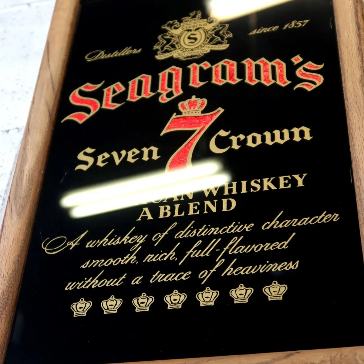 Seagram's ビンテージ パブミラー