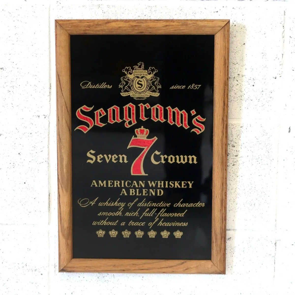 Seagram's ビンテージ パブミラー