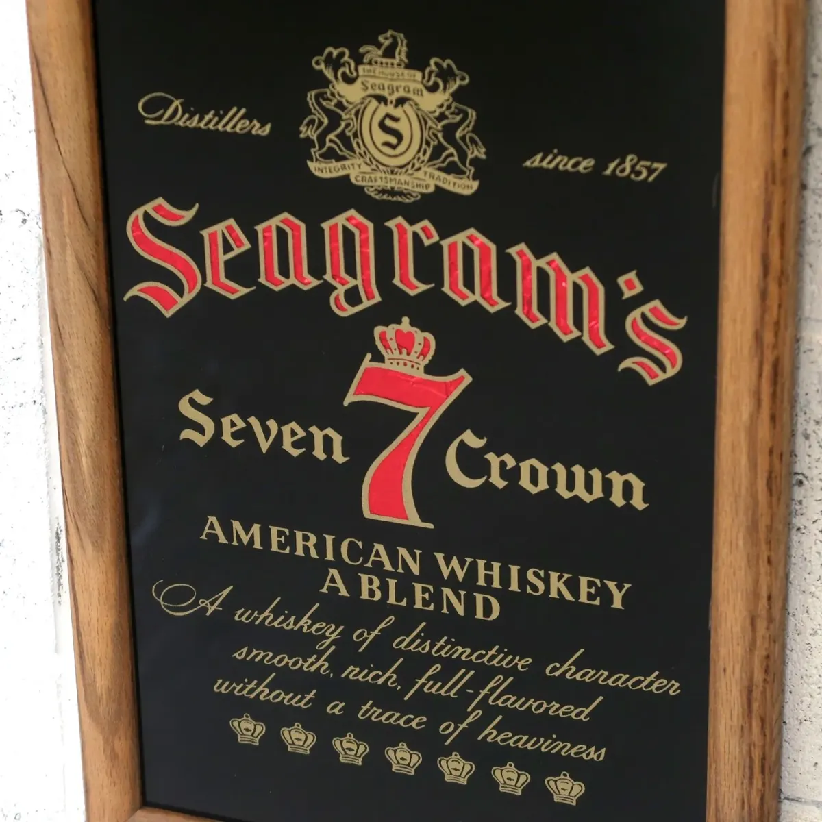 Seagram's ビンテージ パブミラー