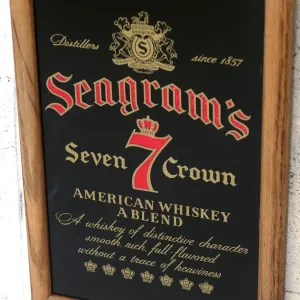 Seagram's ビンテージ パブミラー