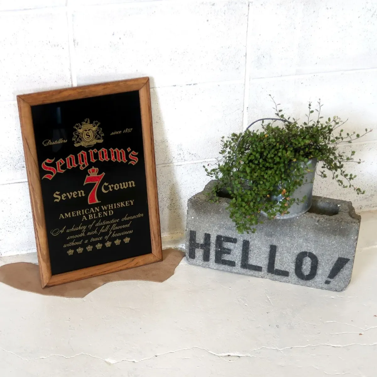 Seagram's ビンテージ パブミラー