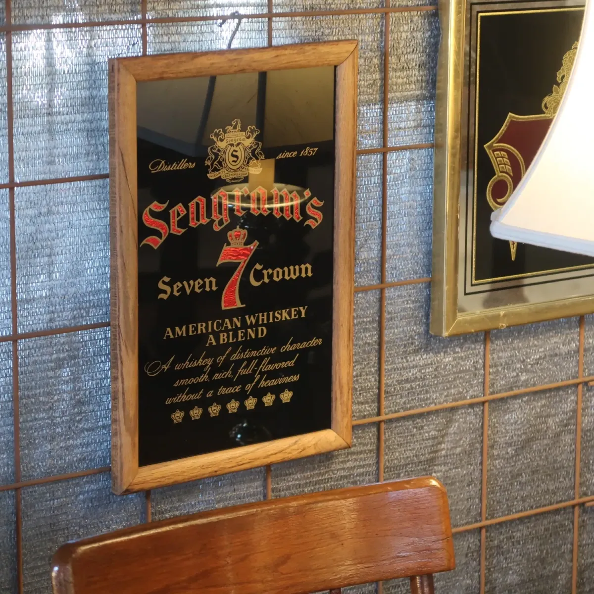Seagram's ビンテージ パブミラー