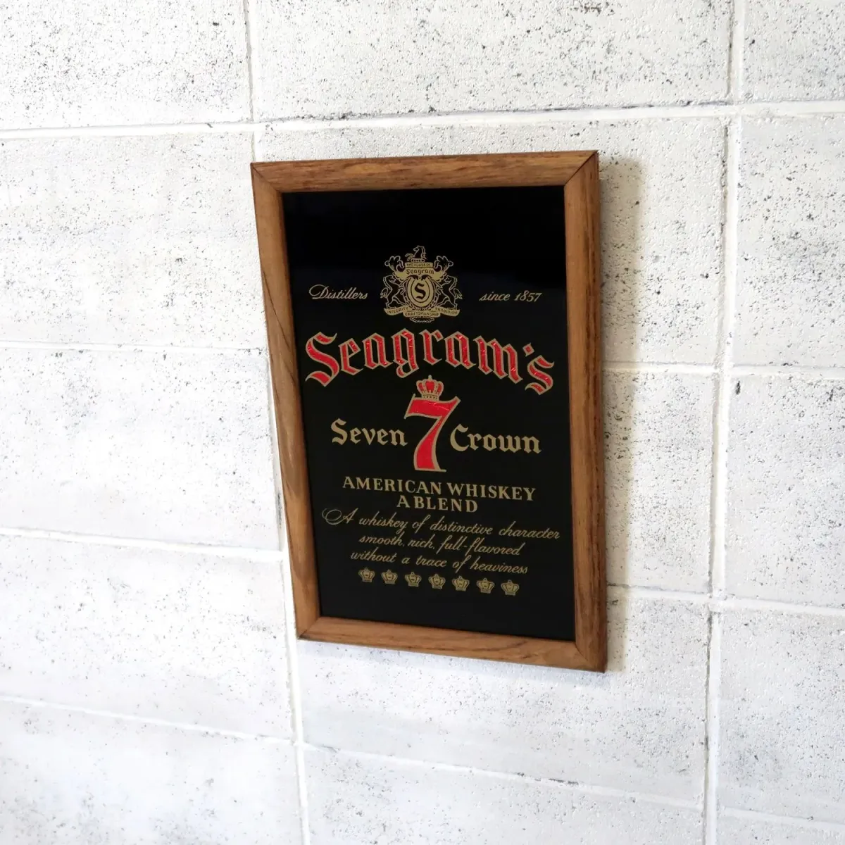 Seagram's ビンテージ パブミラー