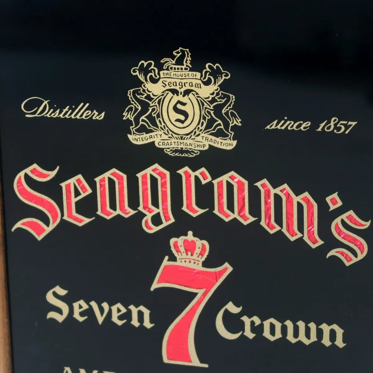 Seagram's ビンテージ パブミラー