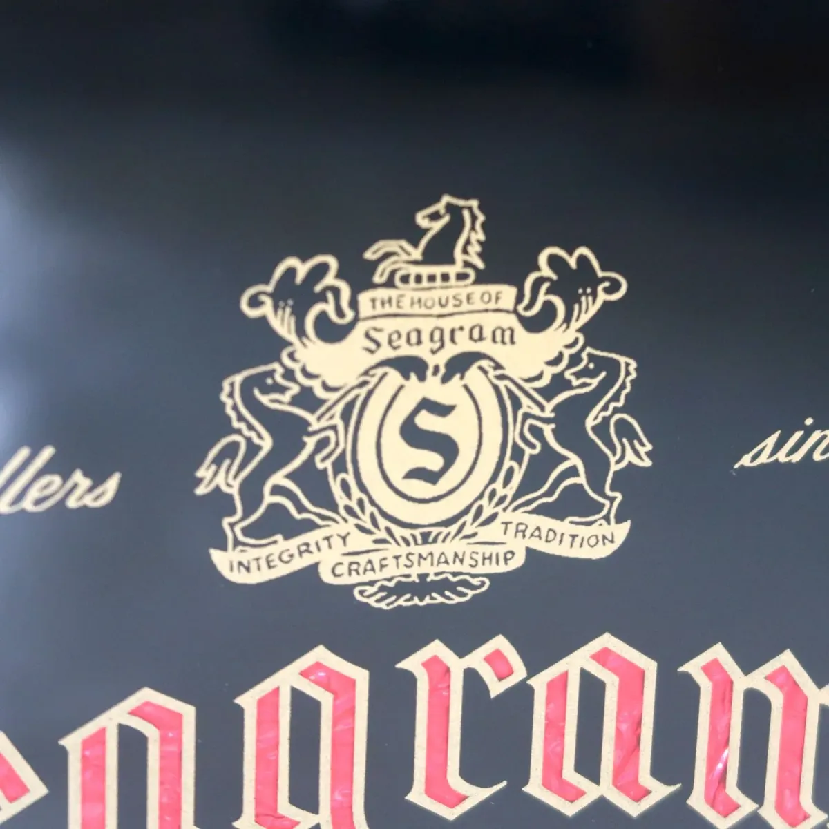 Seagram's ビンテージ パブミラー