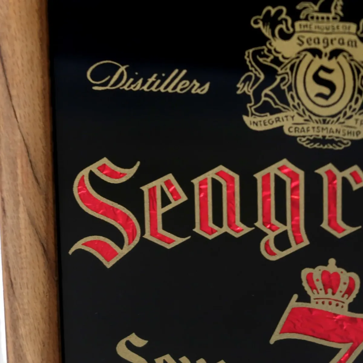 Seagram's ビンテージ パブミラー