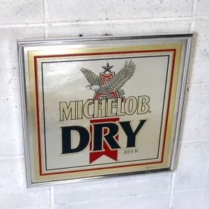 MICHELOB DRY ビンテージ パブミラー