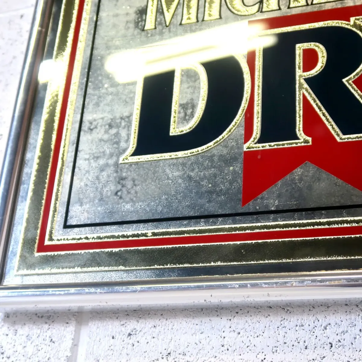 MICHELOB DRY ビンテージ パブミラー