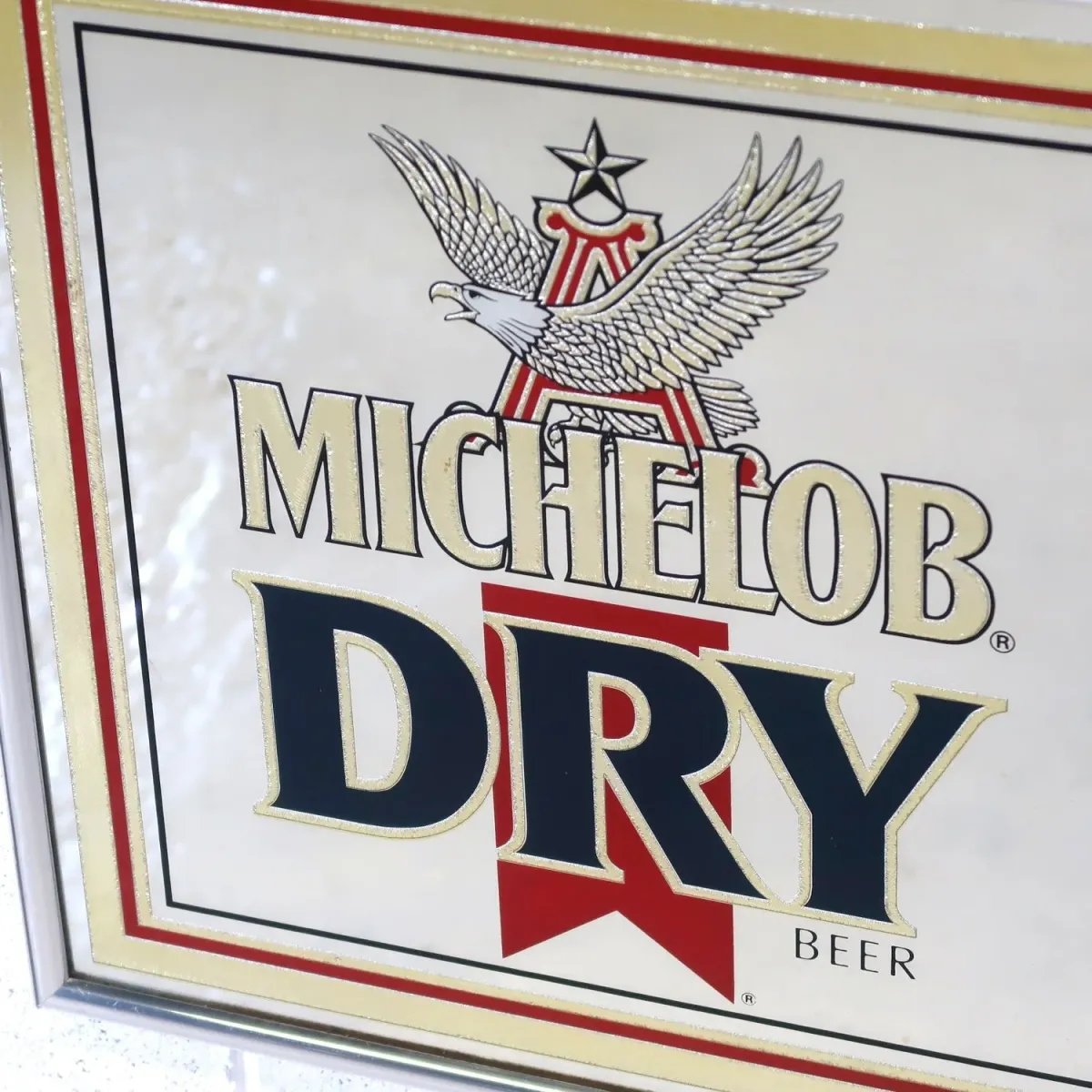 MICHELOB DRY ビンテージ パブミラー