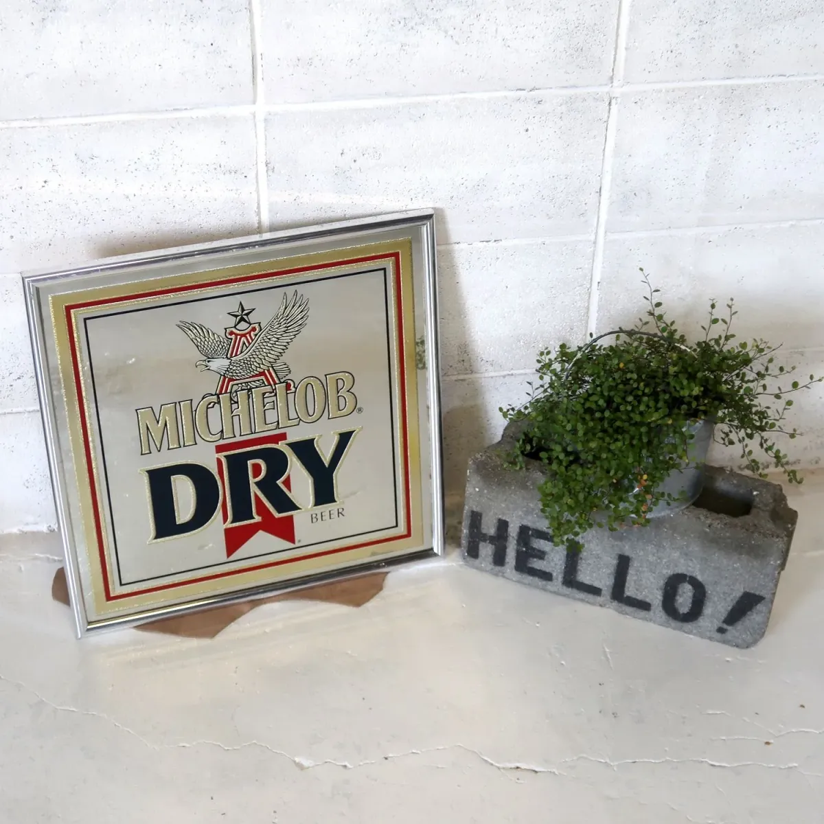 MICHELOB DRY ビンテージ パブミラー