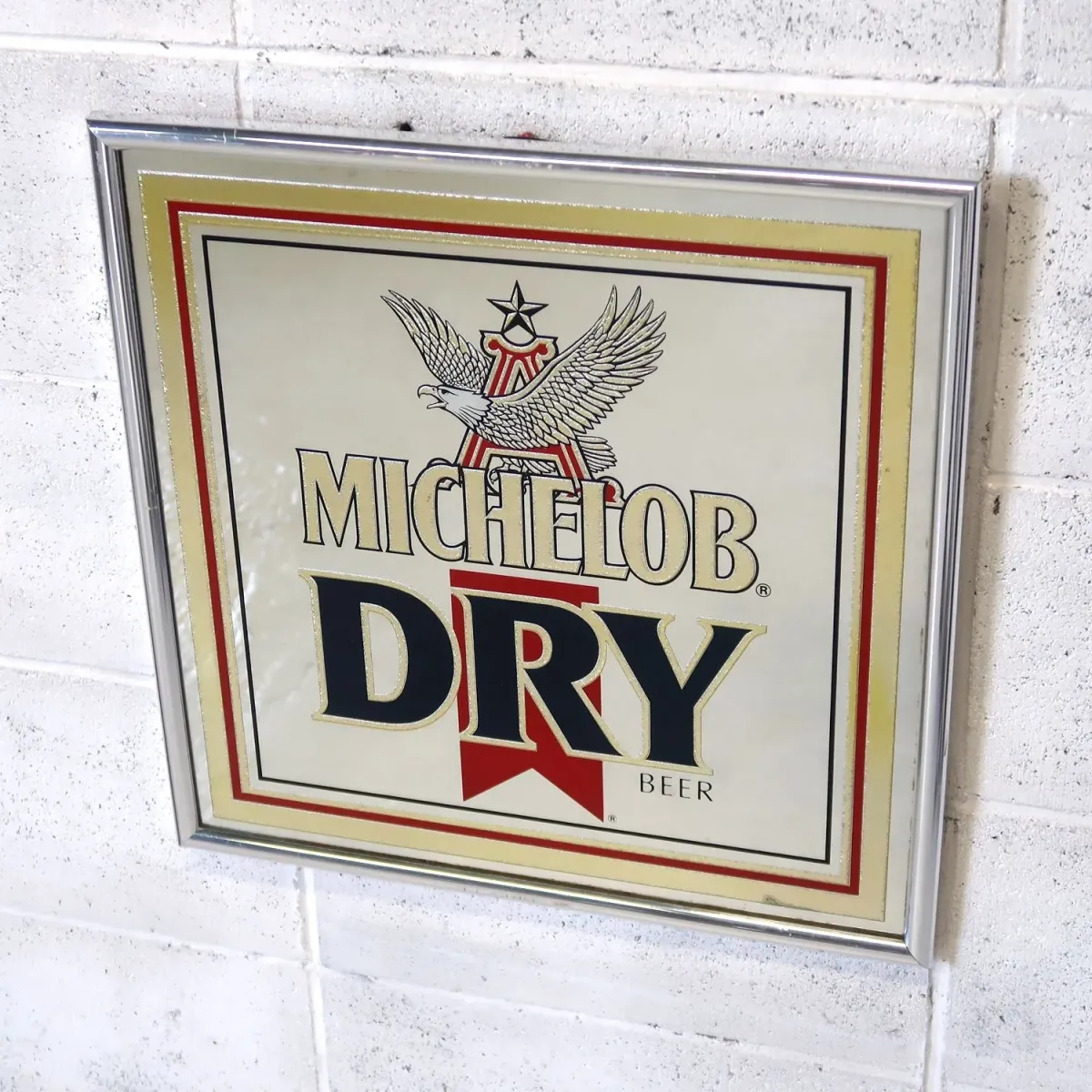 MICHELOB DRY ビンテージ パブミラー