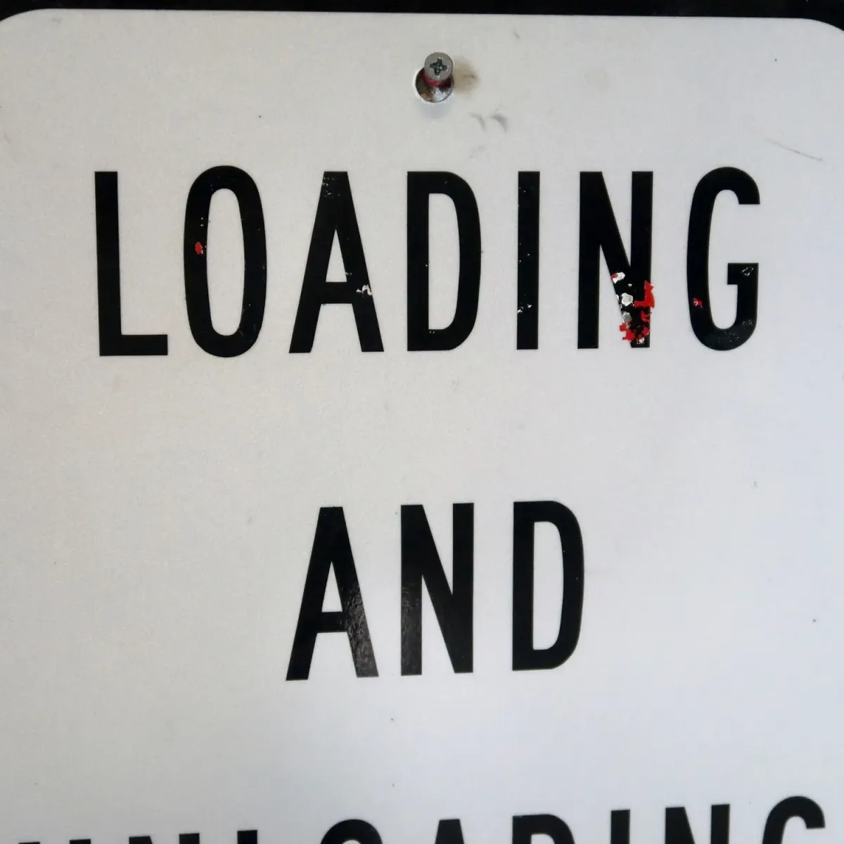 LOADING ONLY メタルサイン