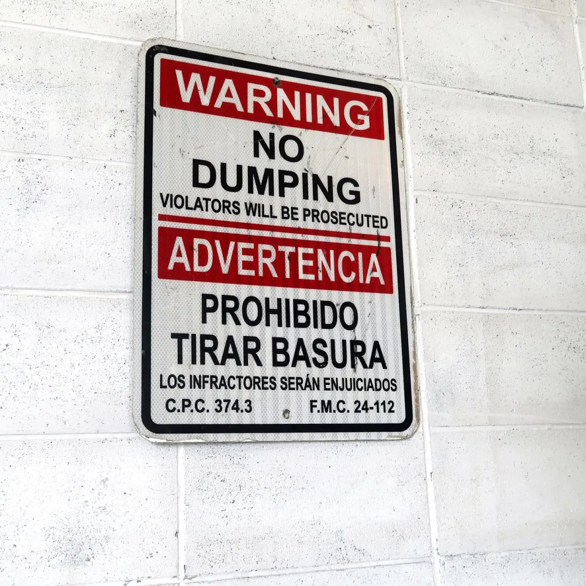 WARNING メタルサイン NO DUMPING