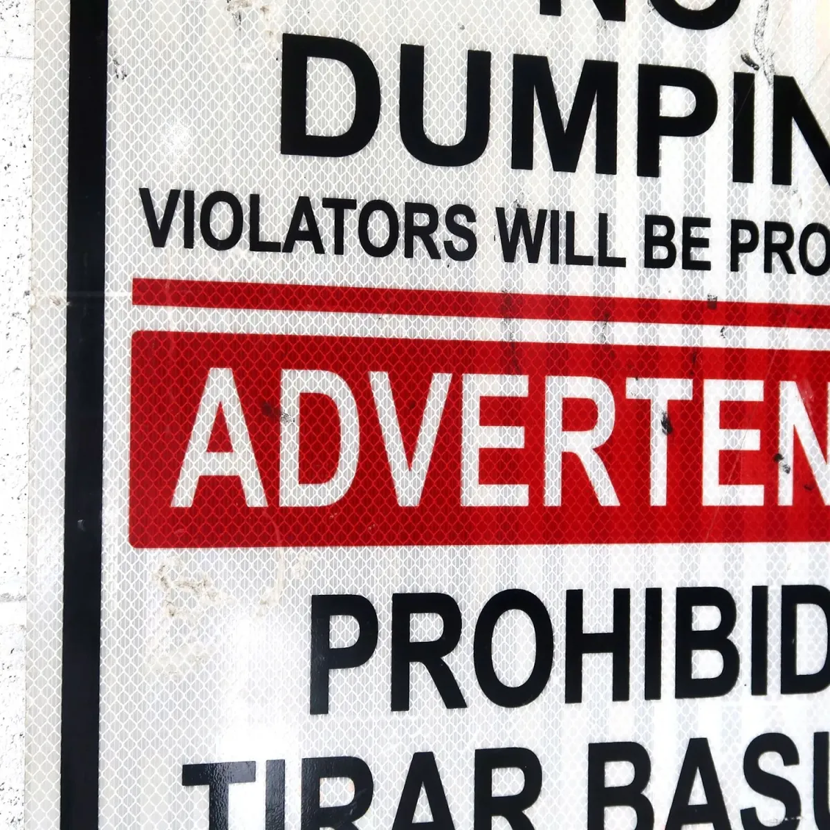 WARNING メタルサイン NO DUMPING