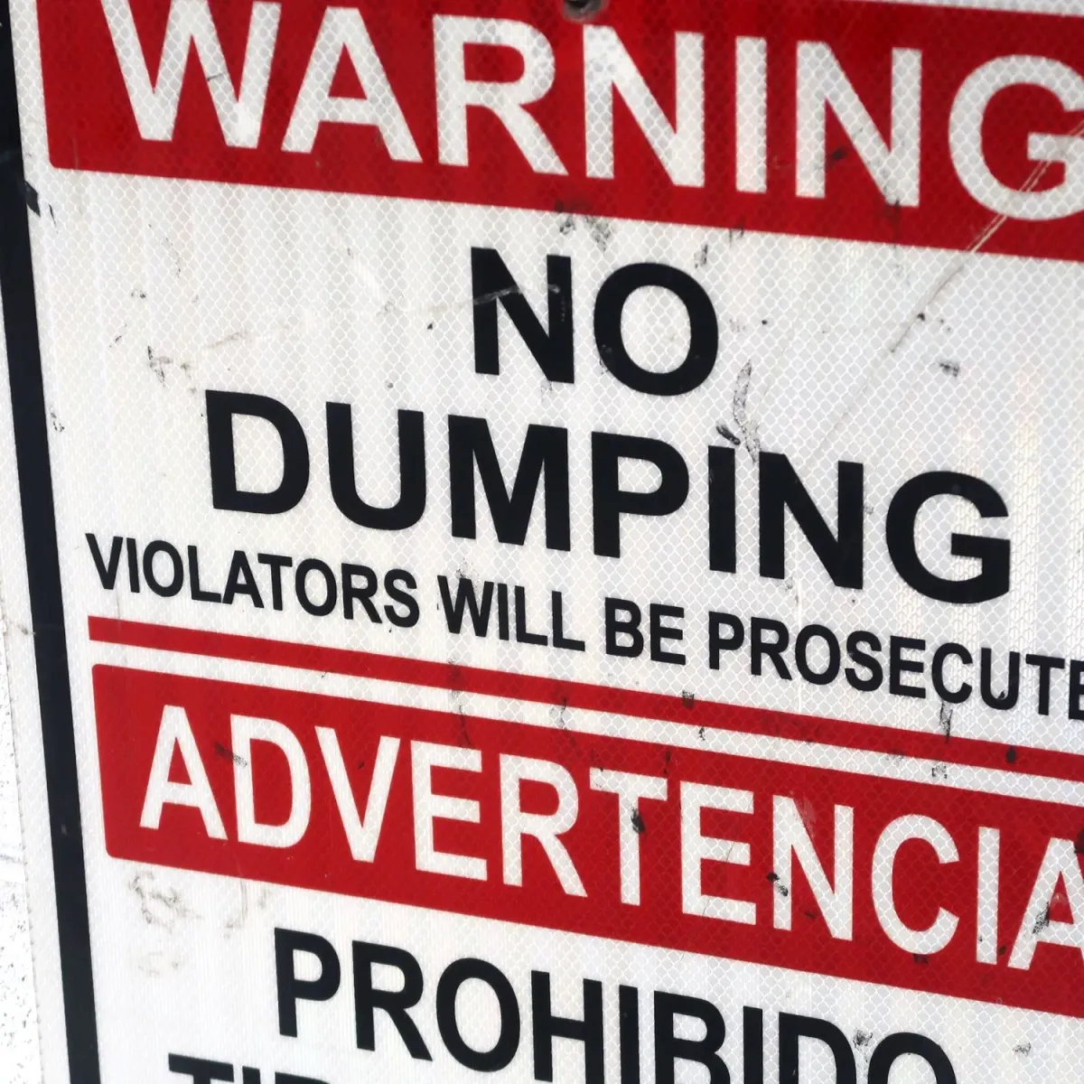 WARNING メタルサイン NO DUMPING