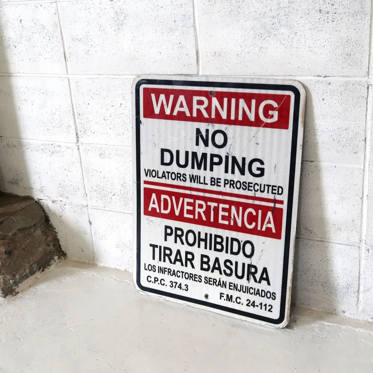 WARNING メタルサイン NO DUMPING