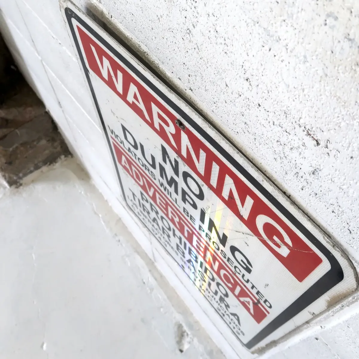 WARNING メタルサイン NO DUMPING
