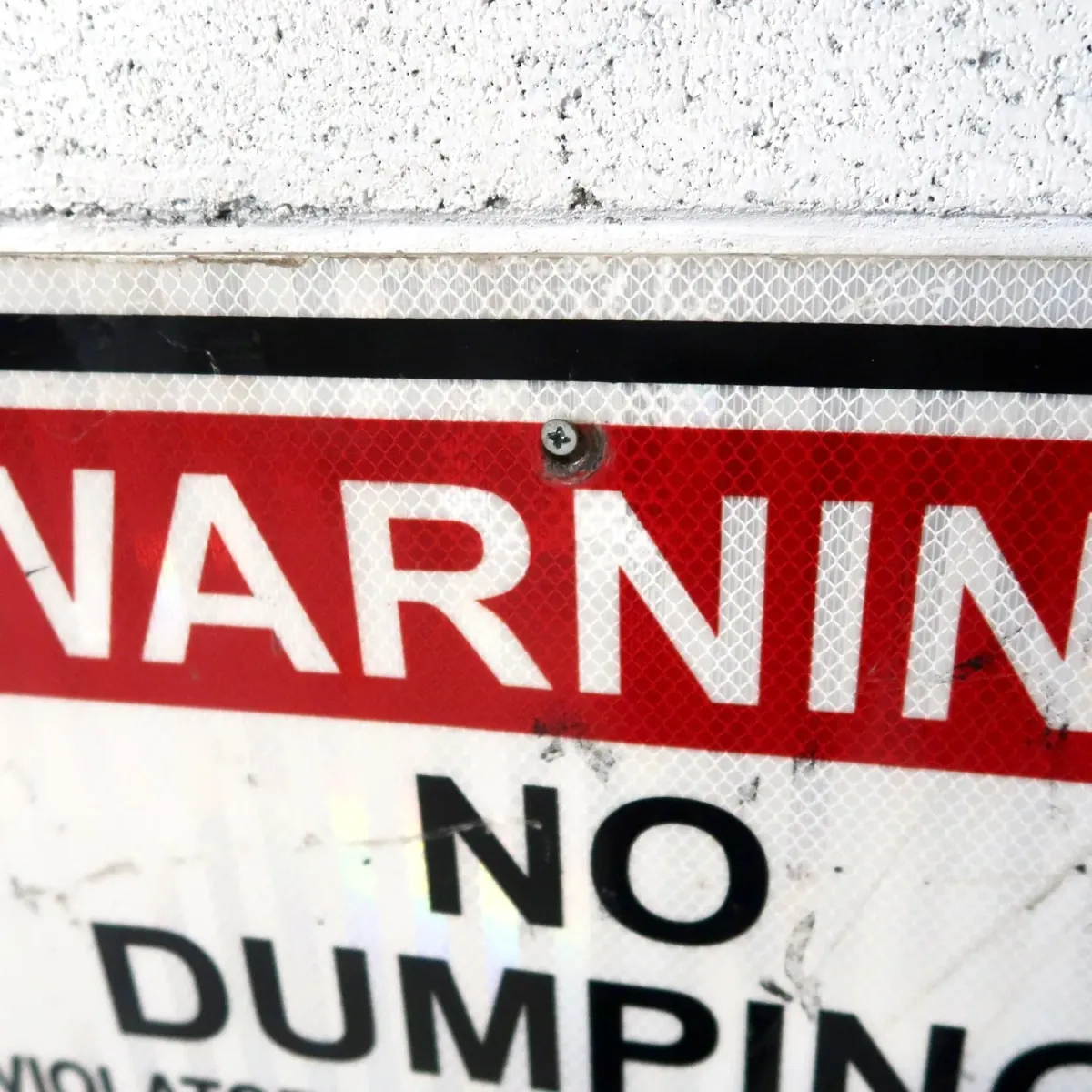 WARNING メタルサイン NO DUMPING