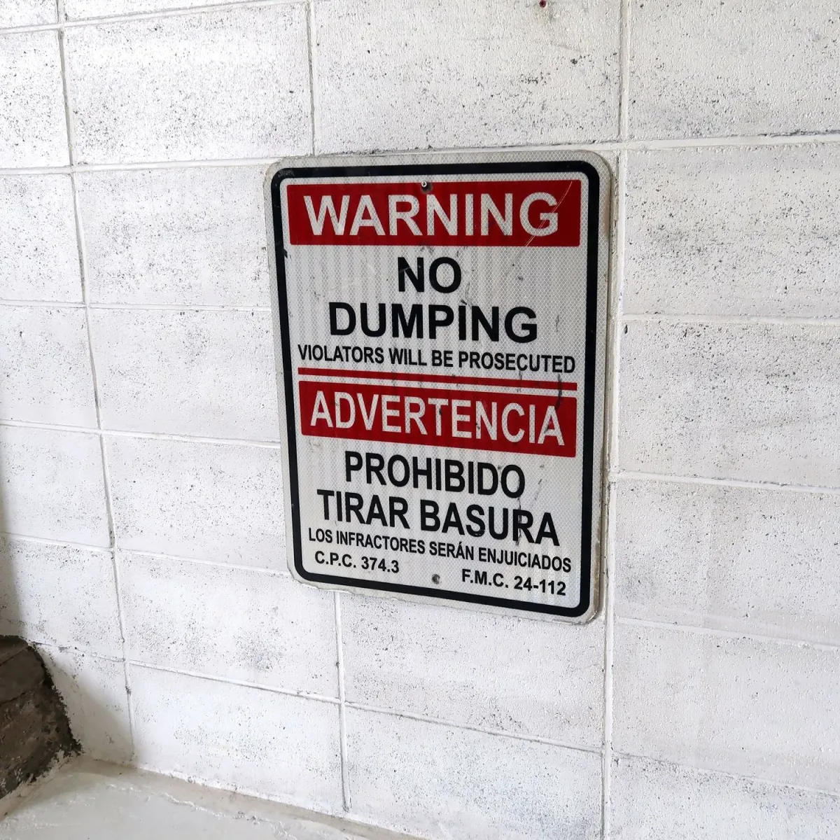 WARNING メタルサイン NO DUMPING