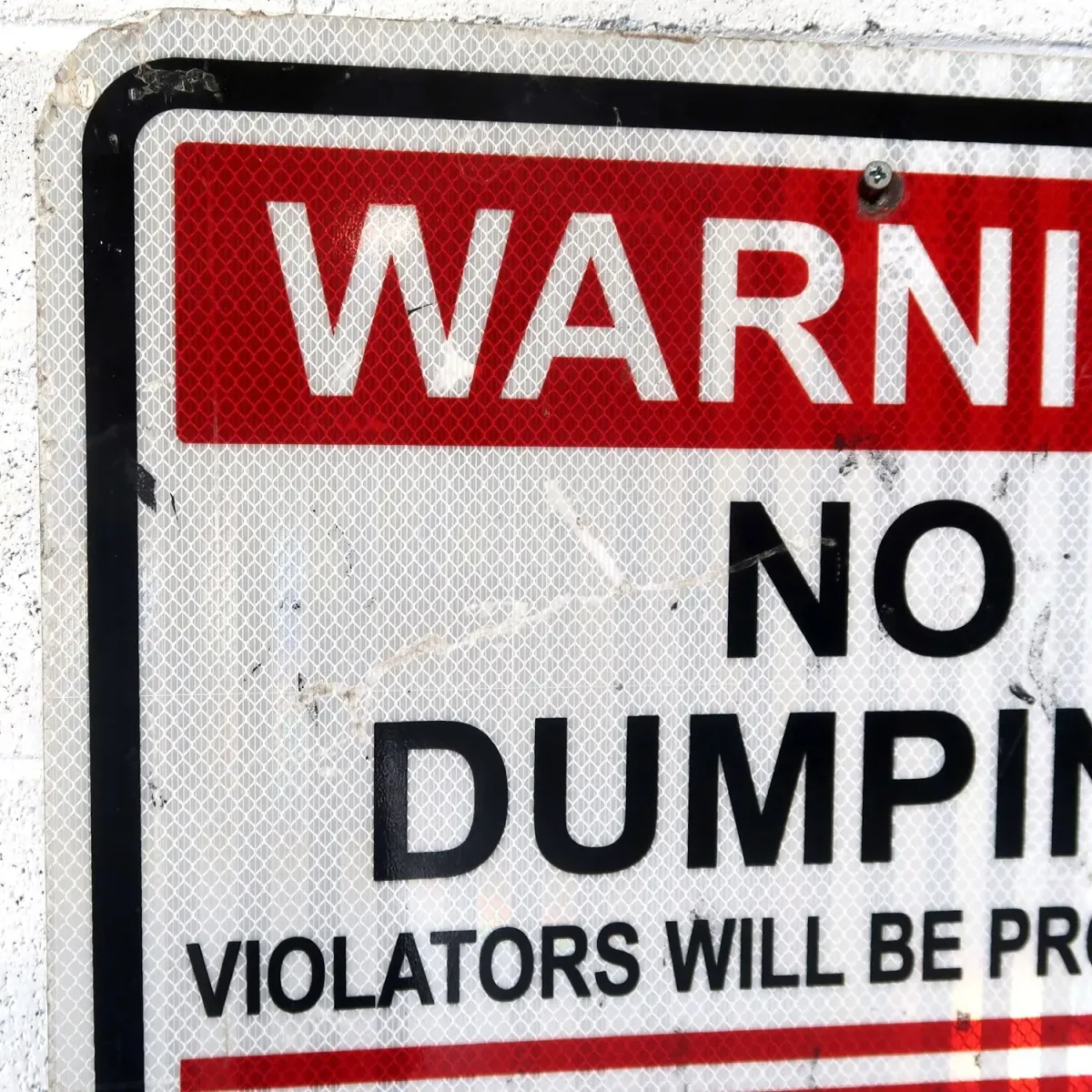WARNING メタルサイン NO DUMPING
