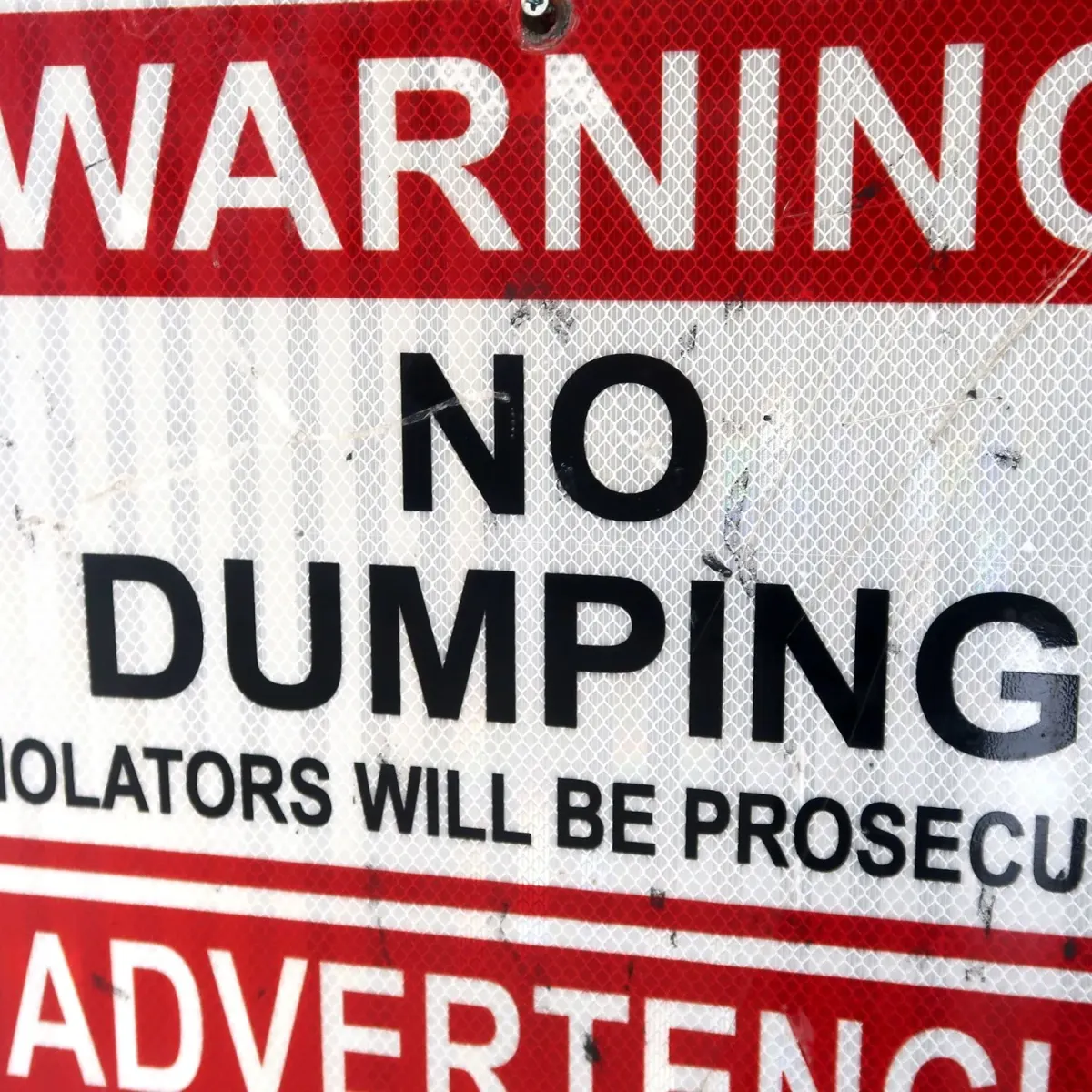 WARNING メタルサイン NO DUMPING