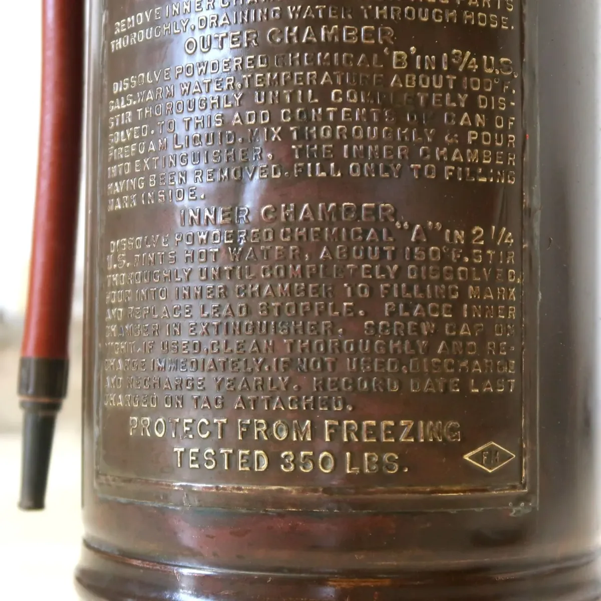 ビンテージ 消火器 銅×真鍮