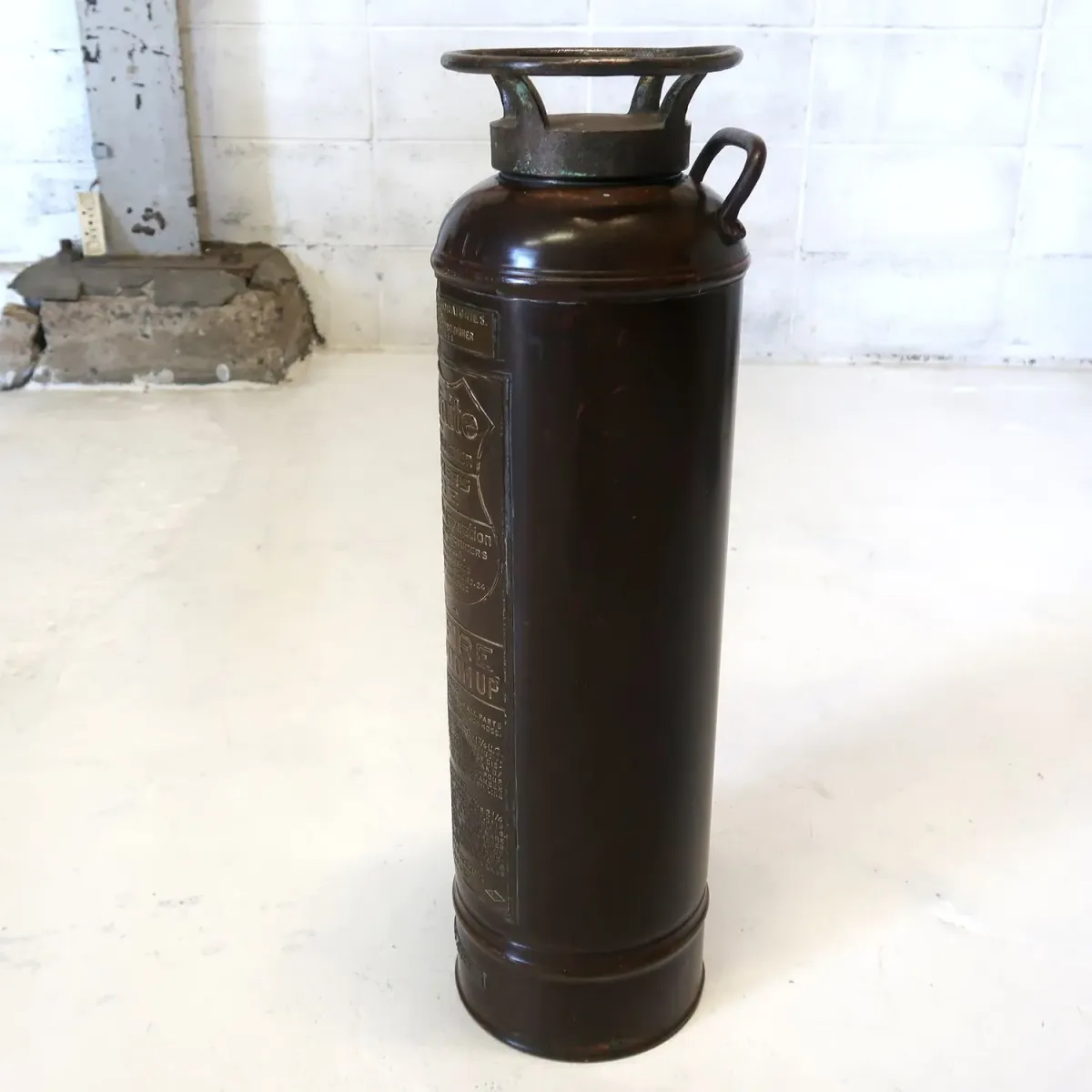 ビンテージ 消火器 銅×真鍮