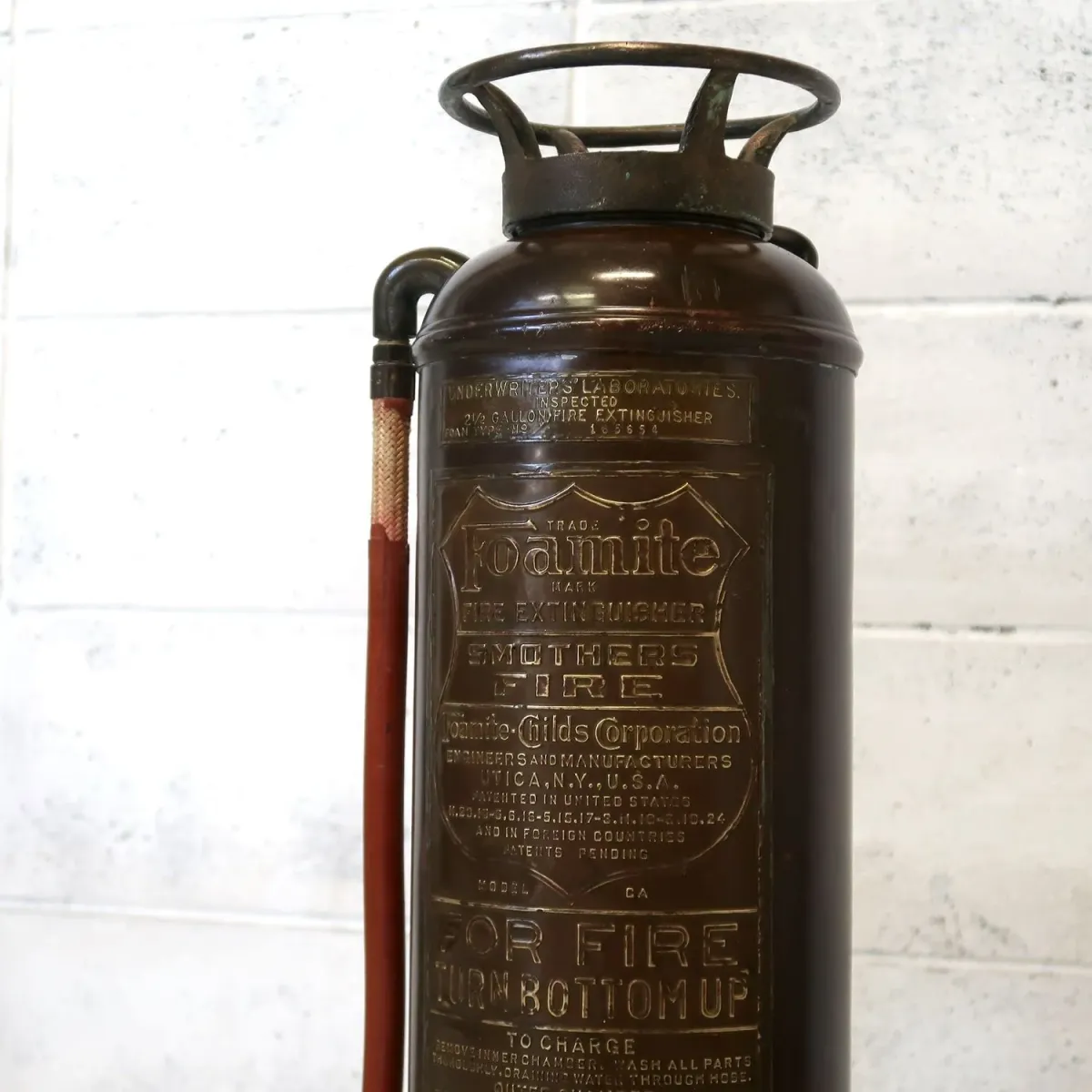 ビンテージ 消火器 銅×真鍮