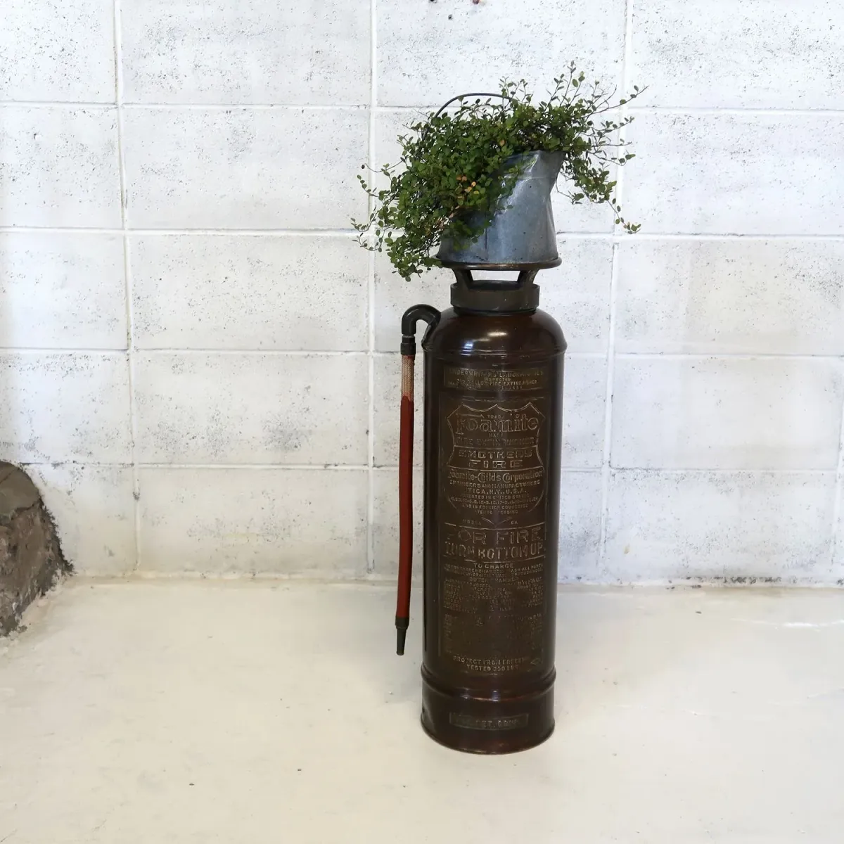 ビンテージ 消火器 銅×真鍮