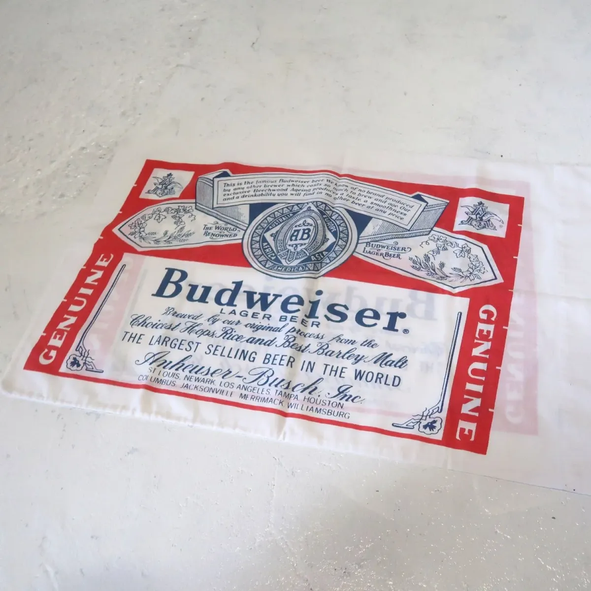 70's～ Budweiser ビンテージ ピローケース 枕カバー
