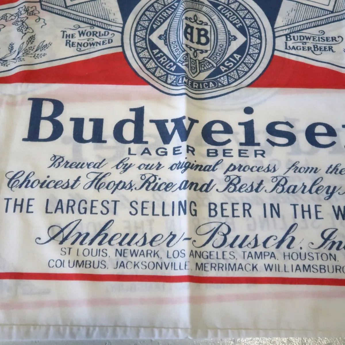 70's～ Budweiser ビンテージ ピローケース 枕カバー