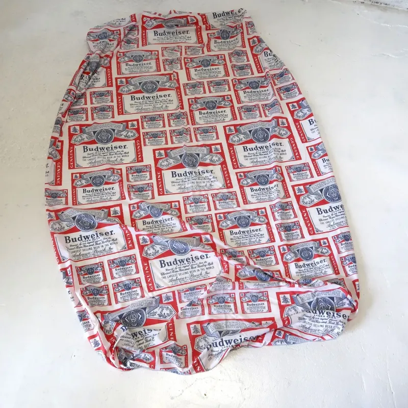 70's～ Budweiser ビンテージ フィットシーツ ボックスシーツ