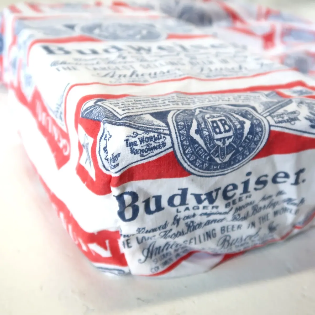 70's～ Budweiser ビンテージ フィットシーツ ボックスシーツ