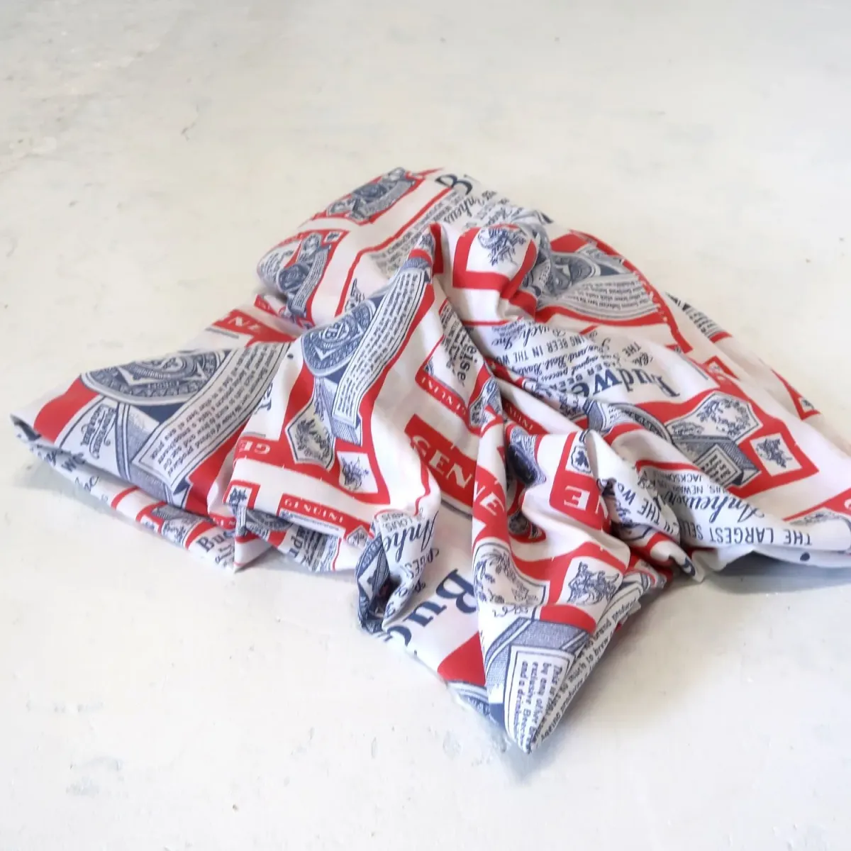 70's～ Budweiser ビンテージ フィットシーツ ボックスシーツ